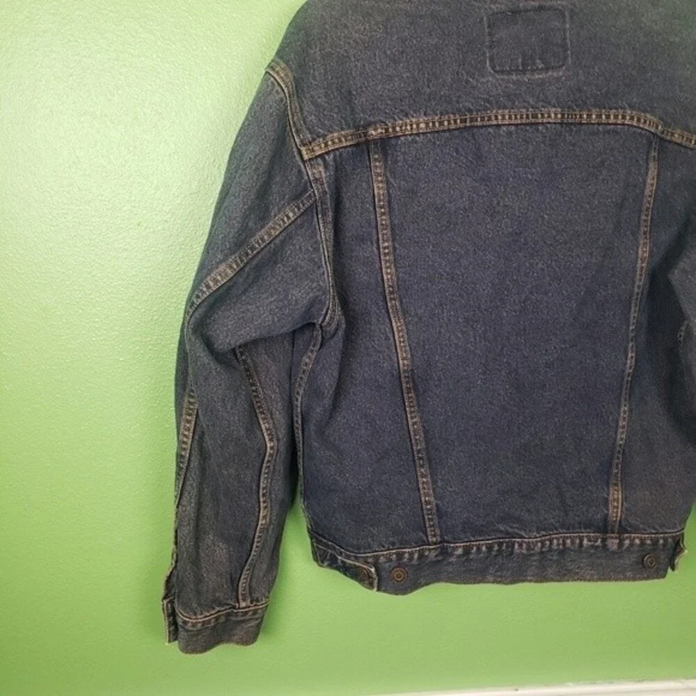 Men's Vintage Levi Strauss Signature Preimum Denim Button Up Jacket Size Small - Picture 10 of 14
